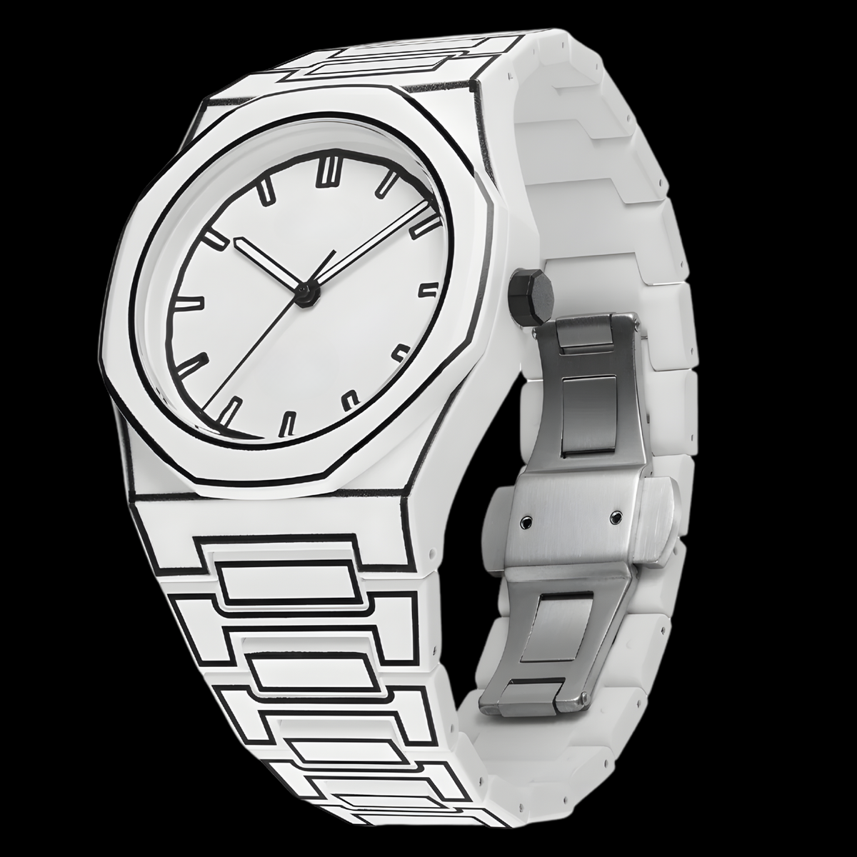 EQUES SKETCH WHITE WATCH