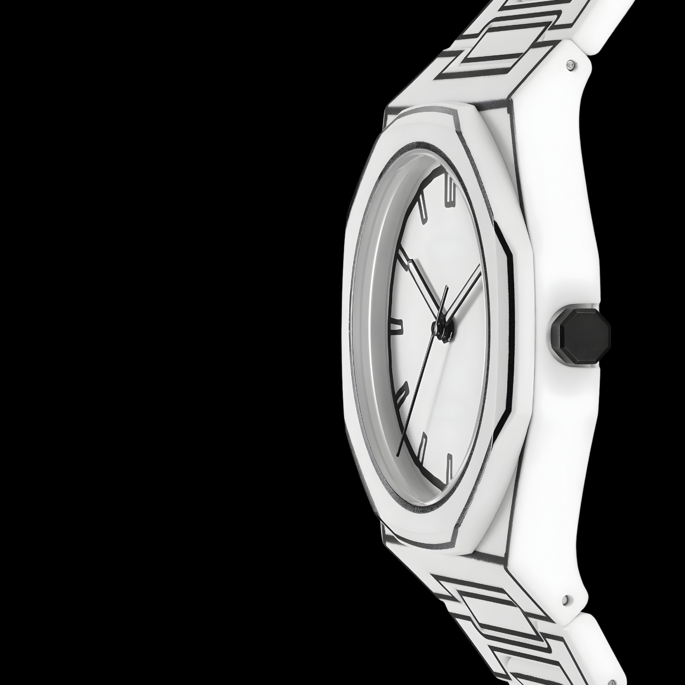 EQUES WHITE SKETCH WATCH