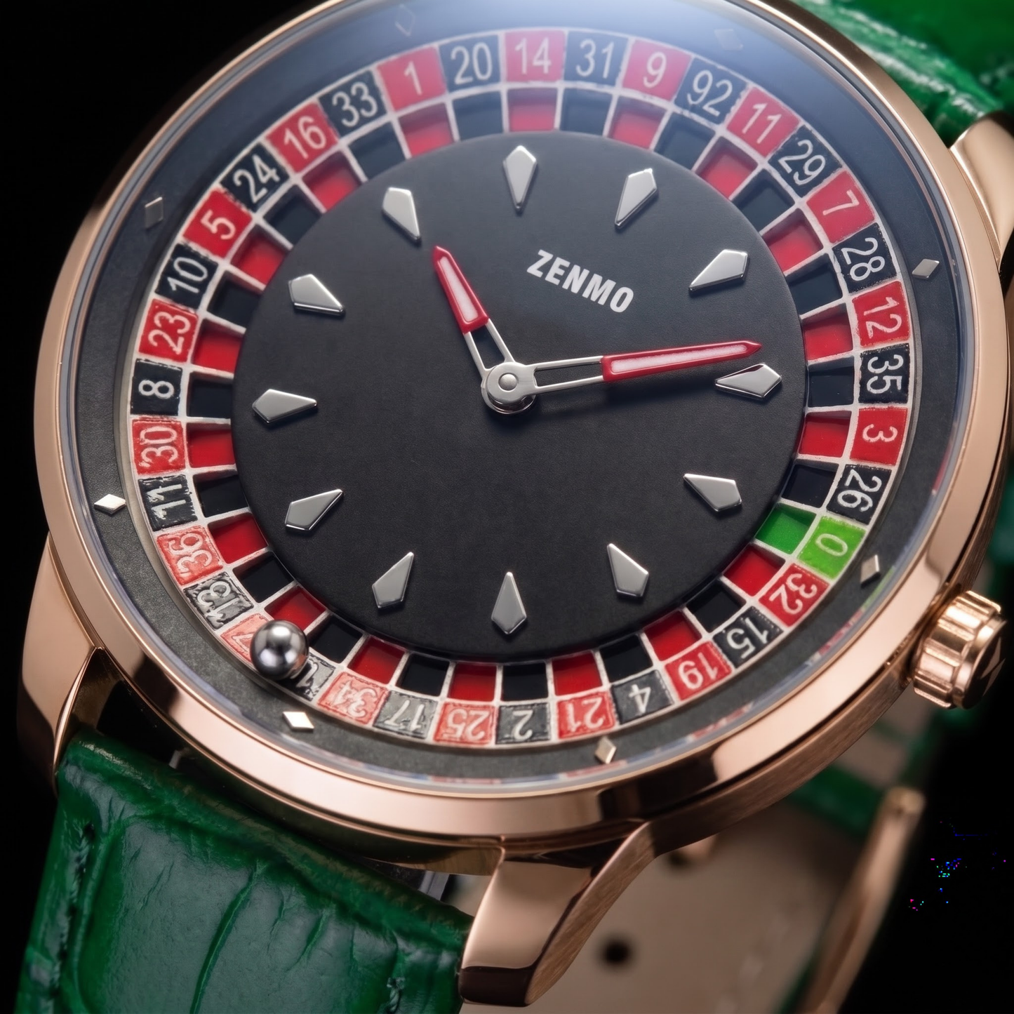 Casino Rose Gold With Green S
