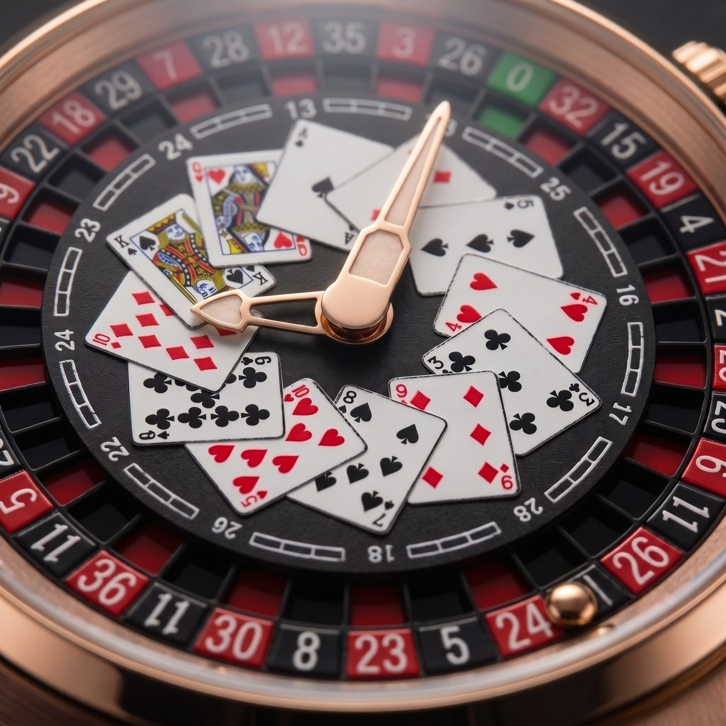 Casino Metal Poker Rose Gold