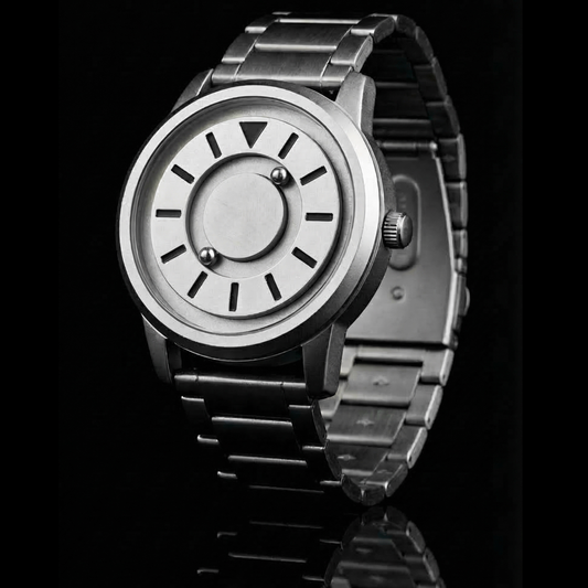 Magneto Metal Silver Watch