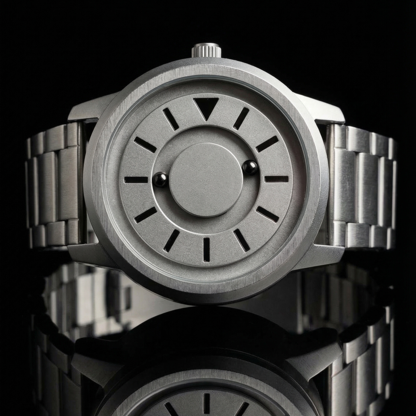 Magneto Metal Silver Watch