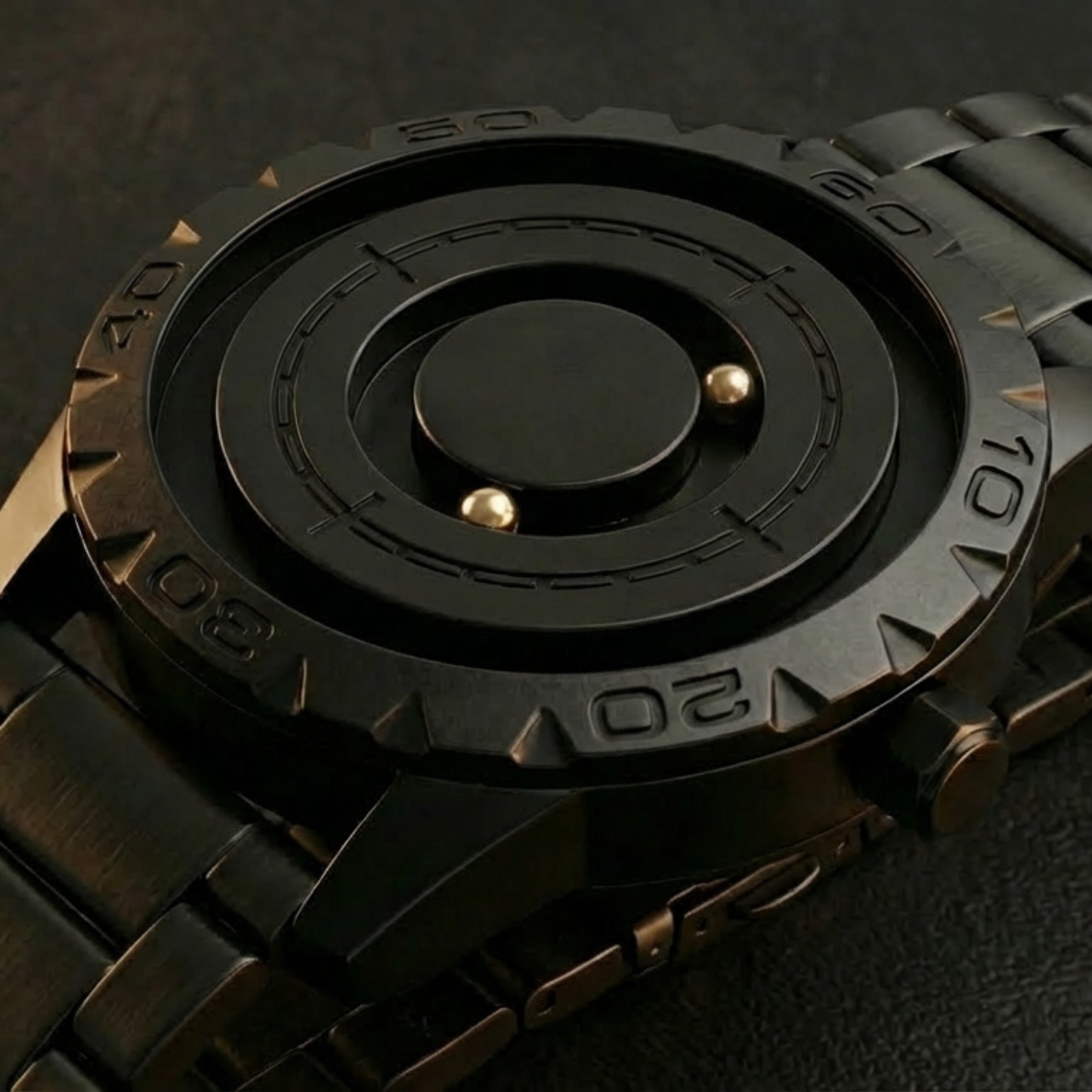 Magneto Metal Black Watch