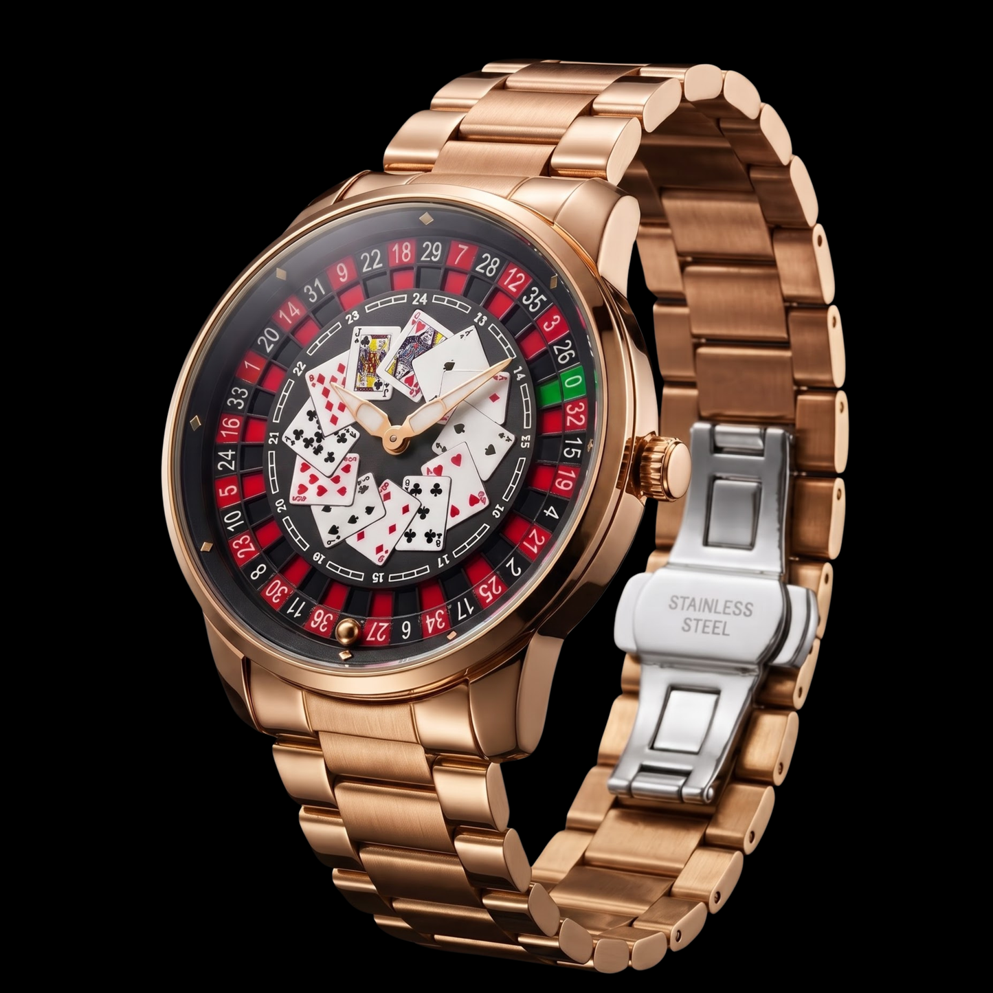 Casino Metal Poker Rose Gold