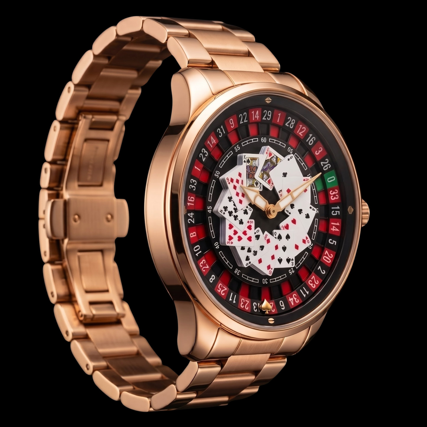 Casino Metal Poker Rose Gold