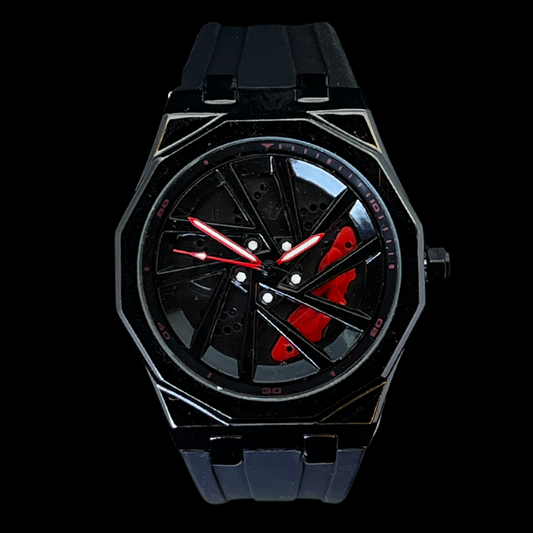 RS5 OCTA BLACK WITH RED BRAKE CALLIPERS | Gyro Watch