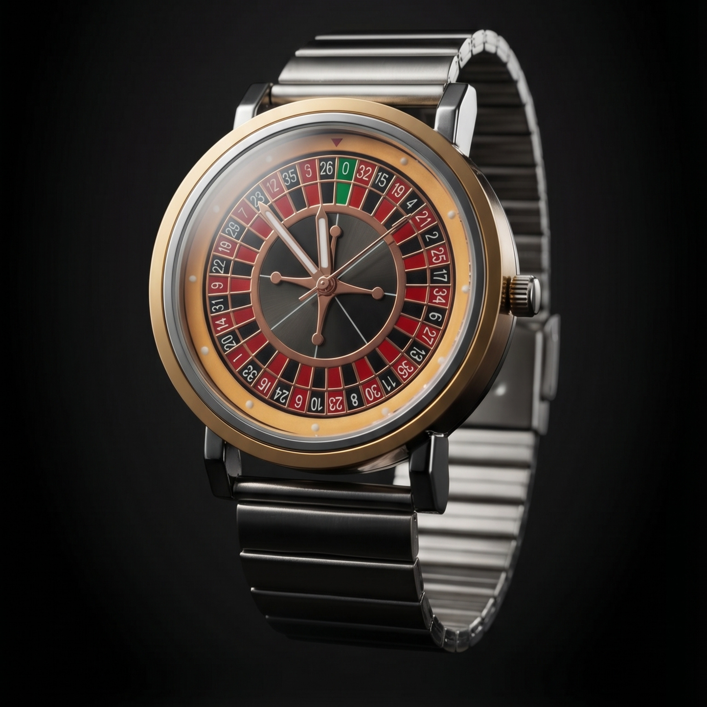 ROULETTE Grey With Gold Silver