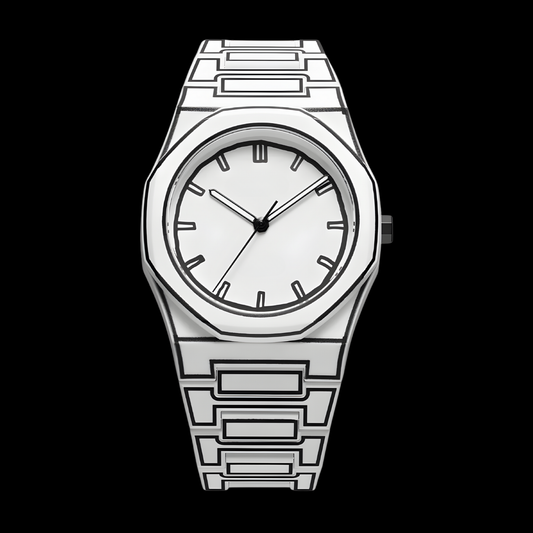 EQUES WHITE SKETCH WATCH