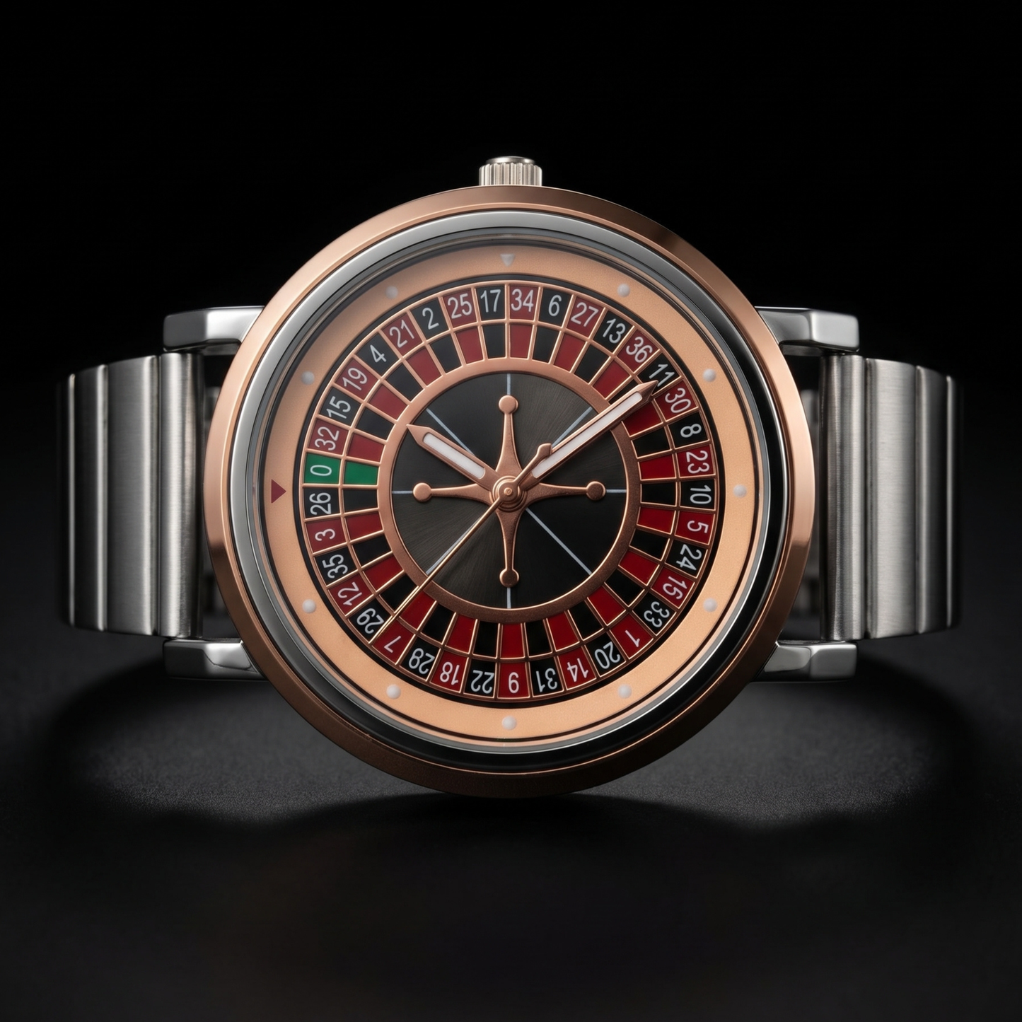 ROULETTE Grey With Gold Silver