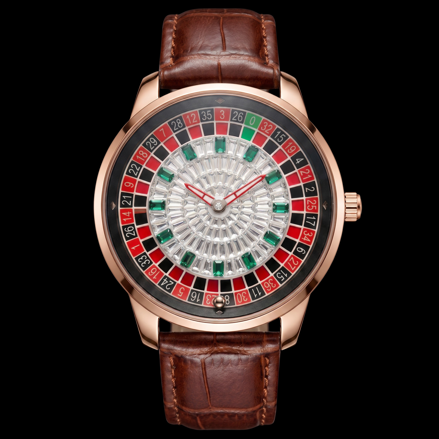 Casino Diamond Rose Gold With Brown S