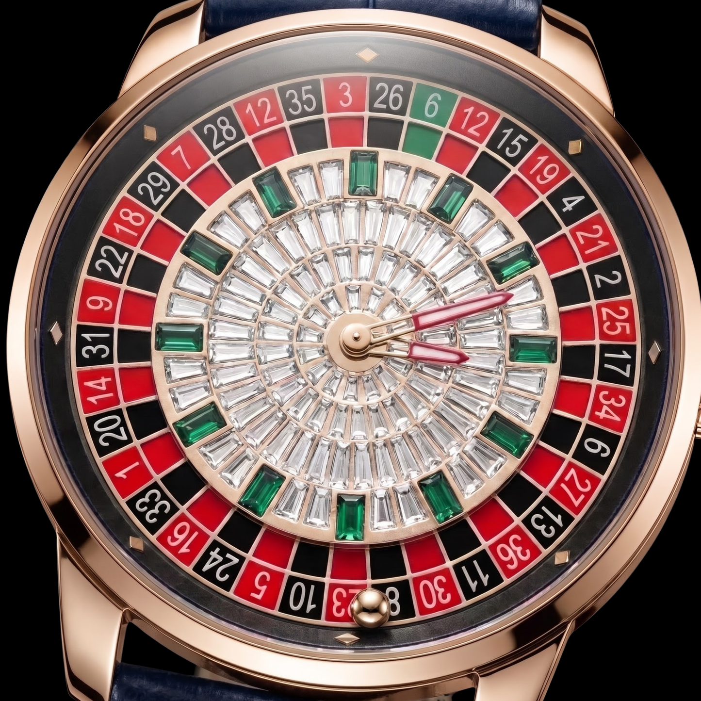 Casino Diamond Rose Gold With Brown S