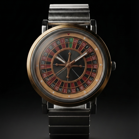 ROULETTE Grey With Gold Silver