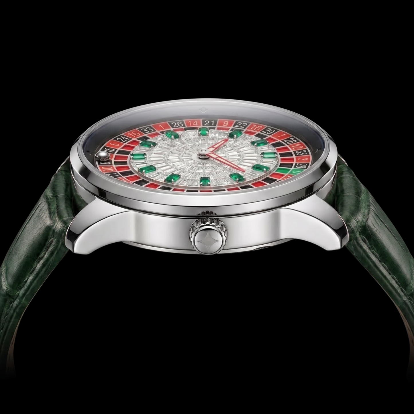 Casino Diamond Chrome With Green S