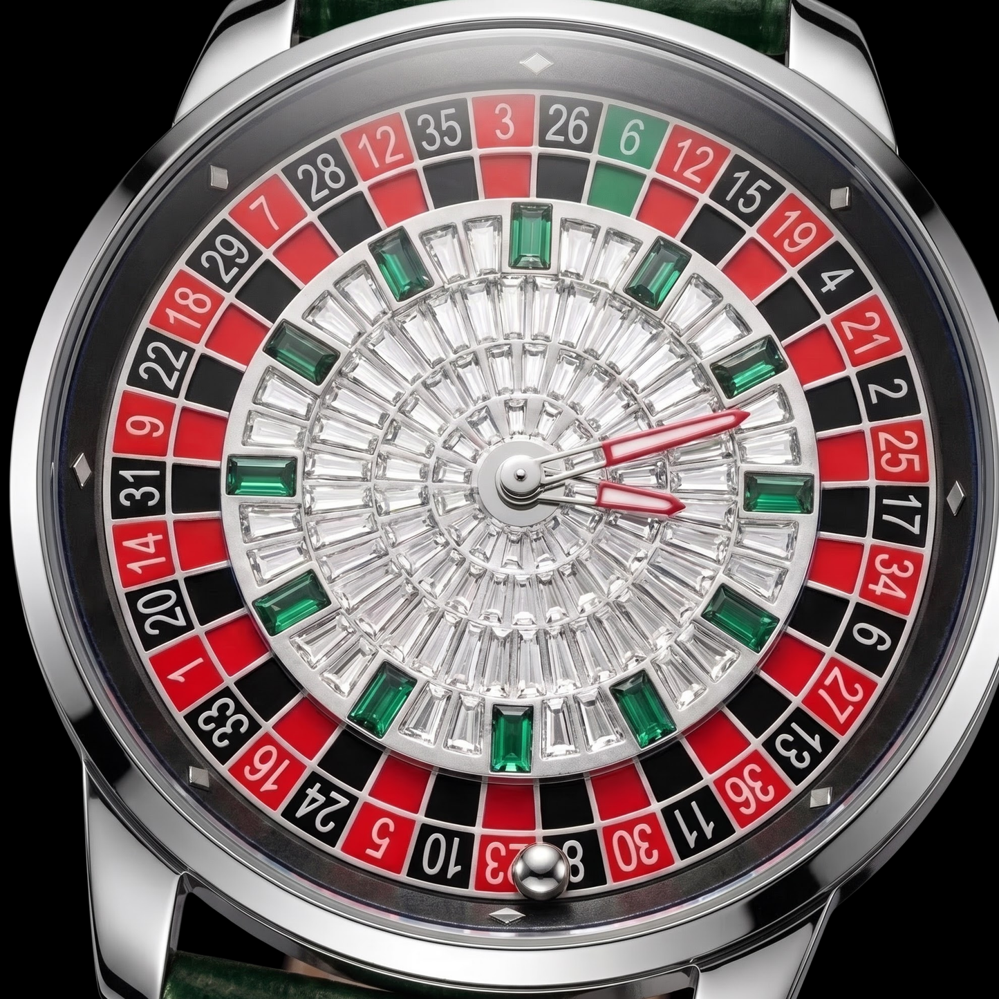 Casino Diamond Chrome With Green S
