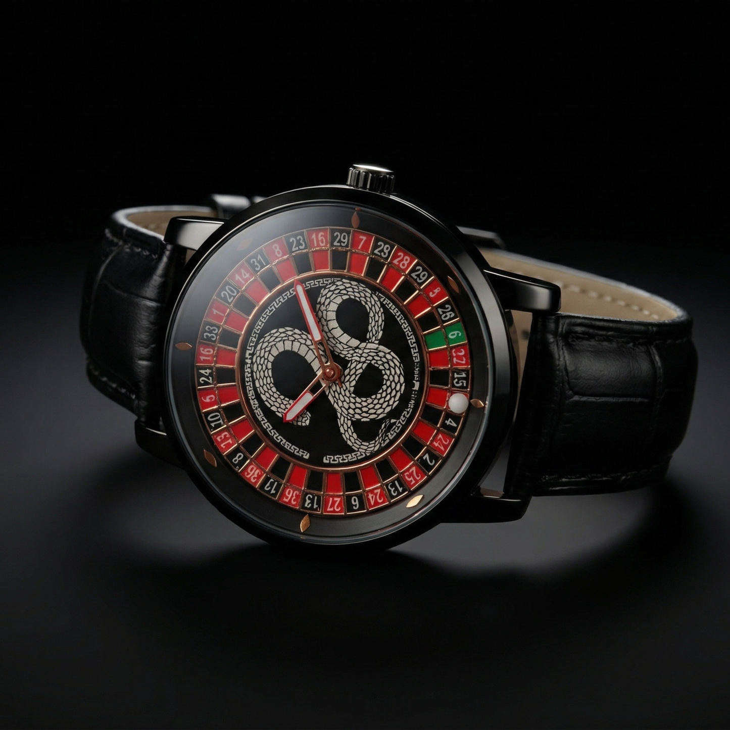 Casino Snake Black Gyro Watch