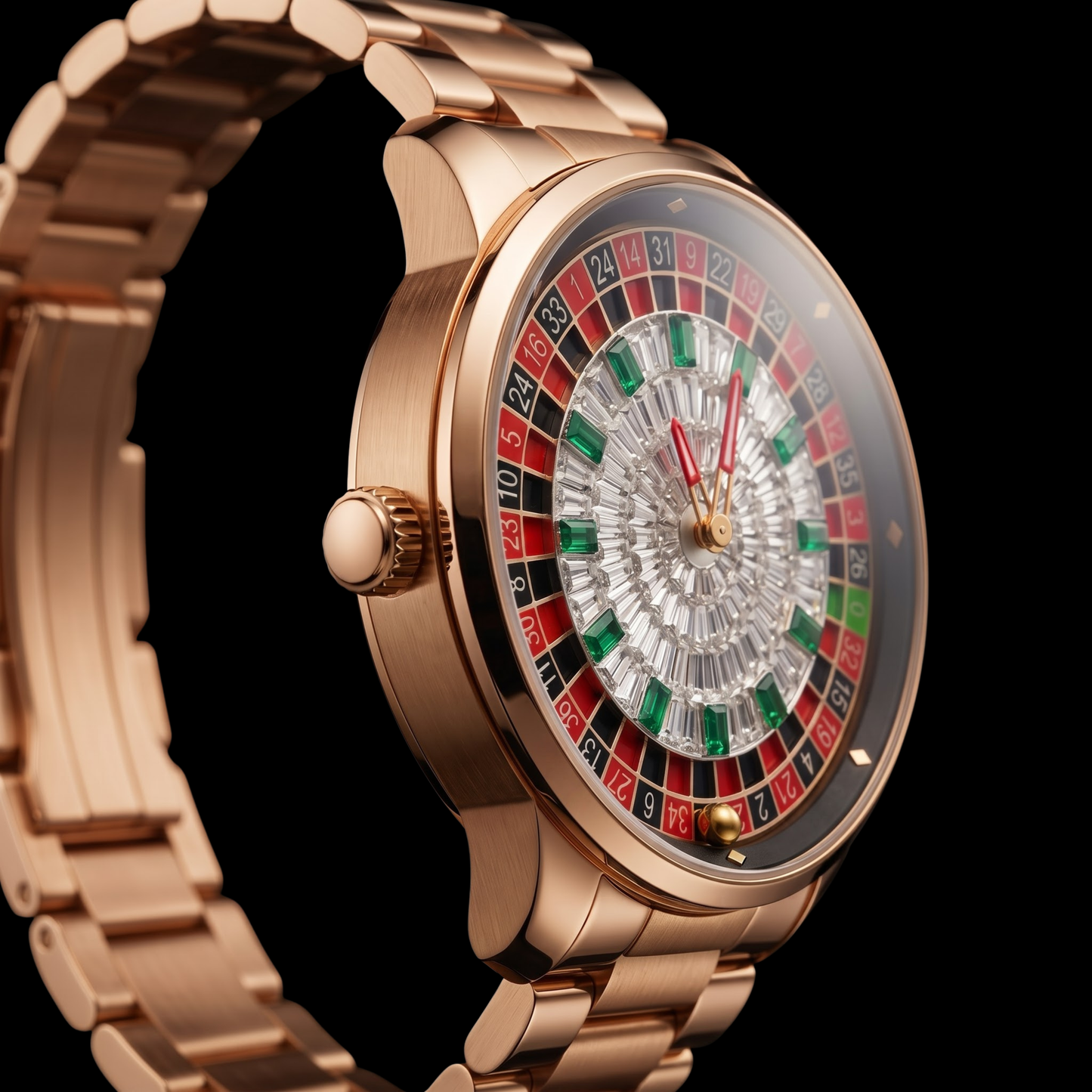 Casino Metal Diamond Rose Gold
