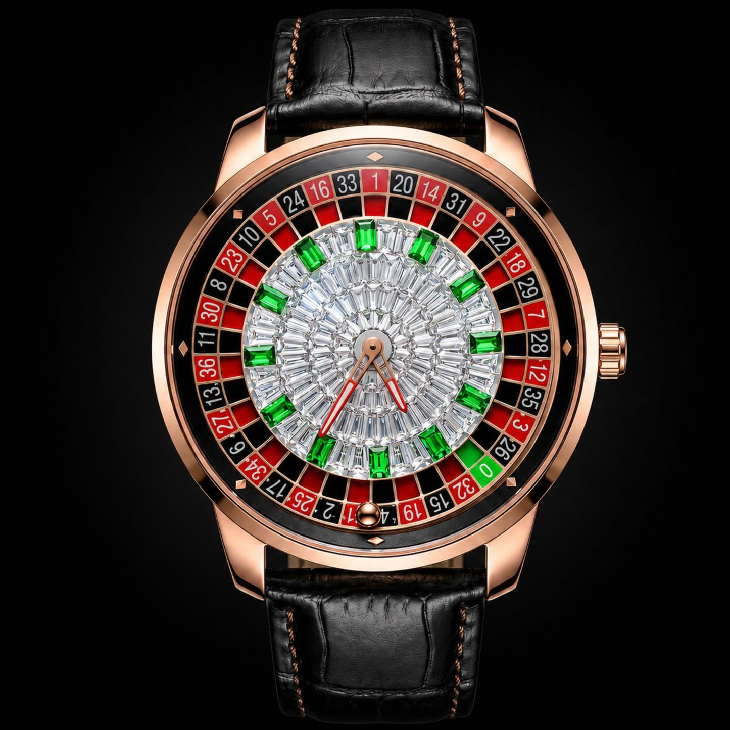 Casino V2 DIAMOND ROSE GOLD BLACK S