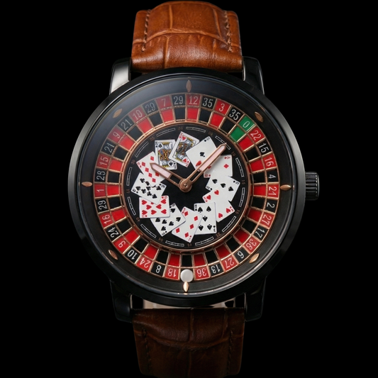 Casino Poker Black Gyro Watch