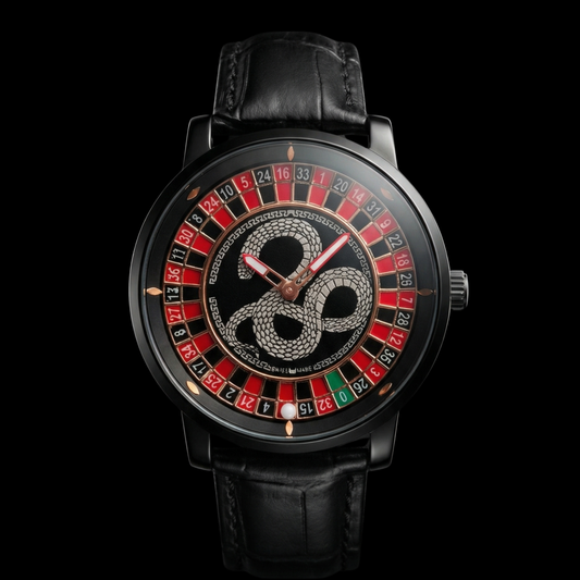 Casino Snake Black Gyro Watch