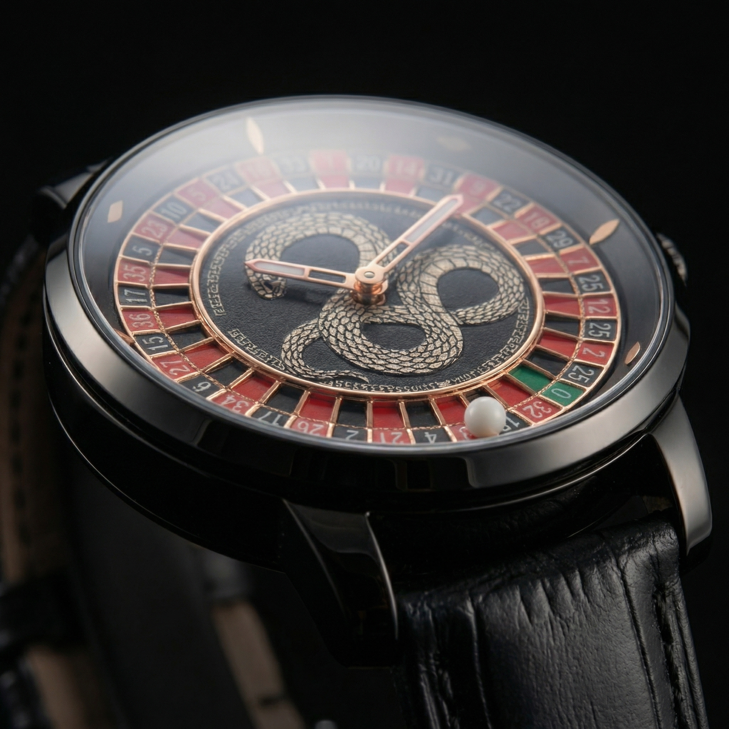 Casino Snake Black Gyro Watch