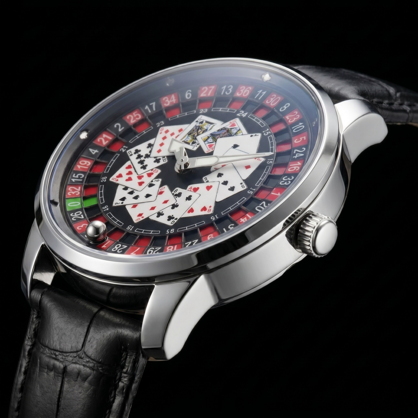 Casino V2 Poker Chrome Black S