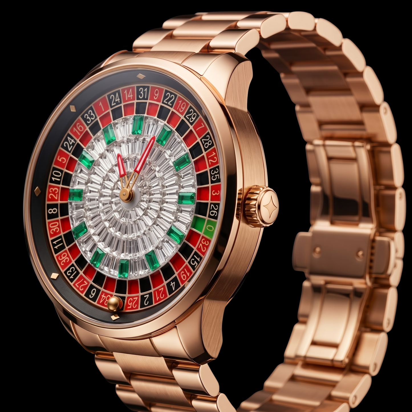 Casino Metal Diamond Rose Gold