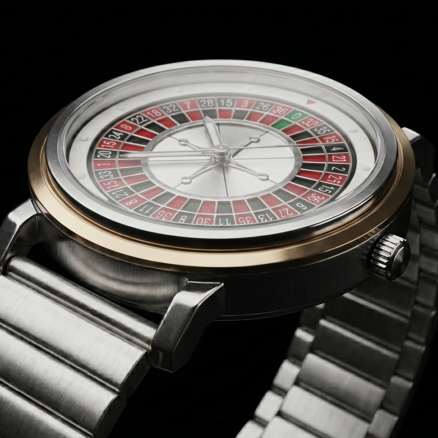 ROULETTE Silver With Gold Silver