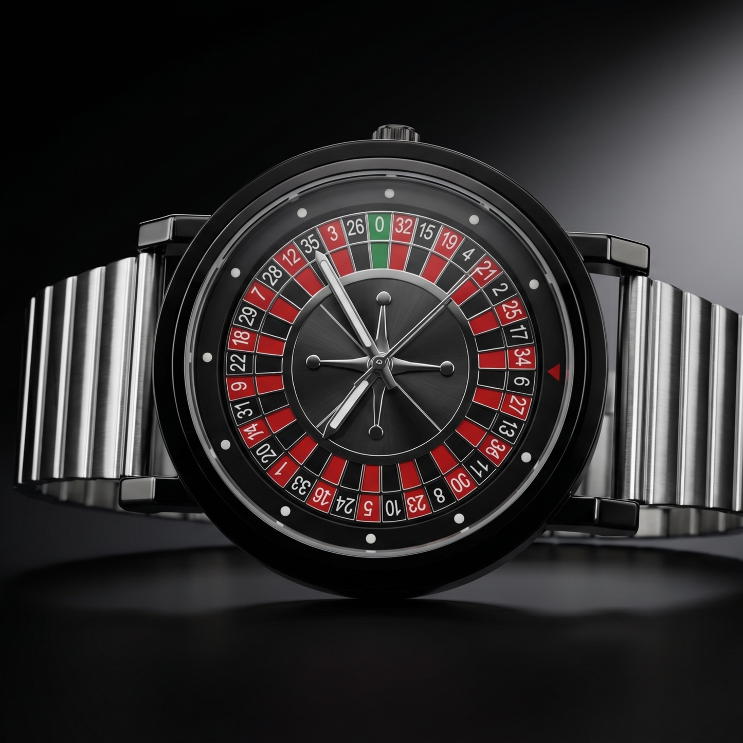 ROULETTE Gray With Black Silver