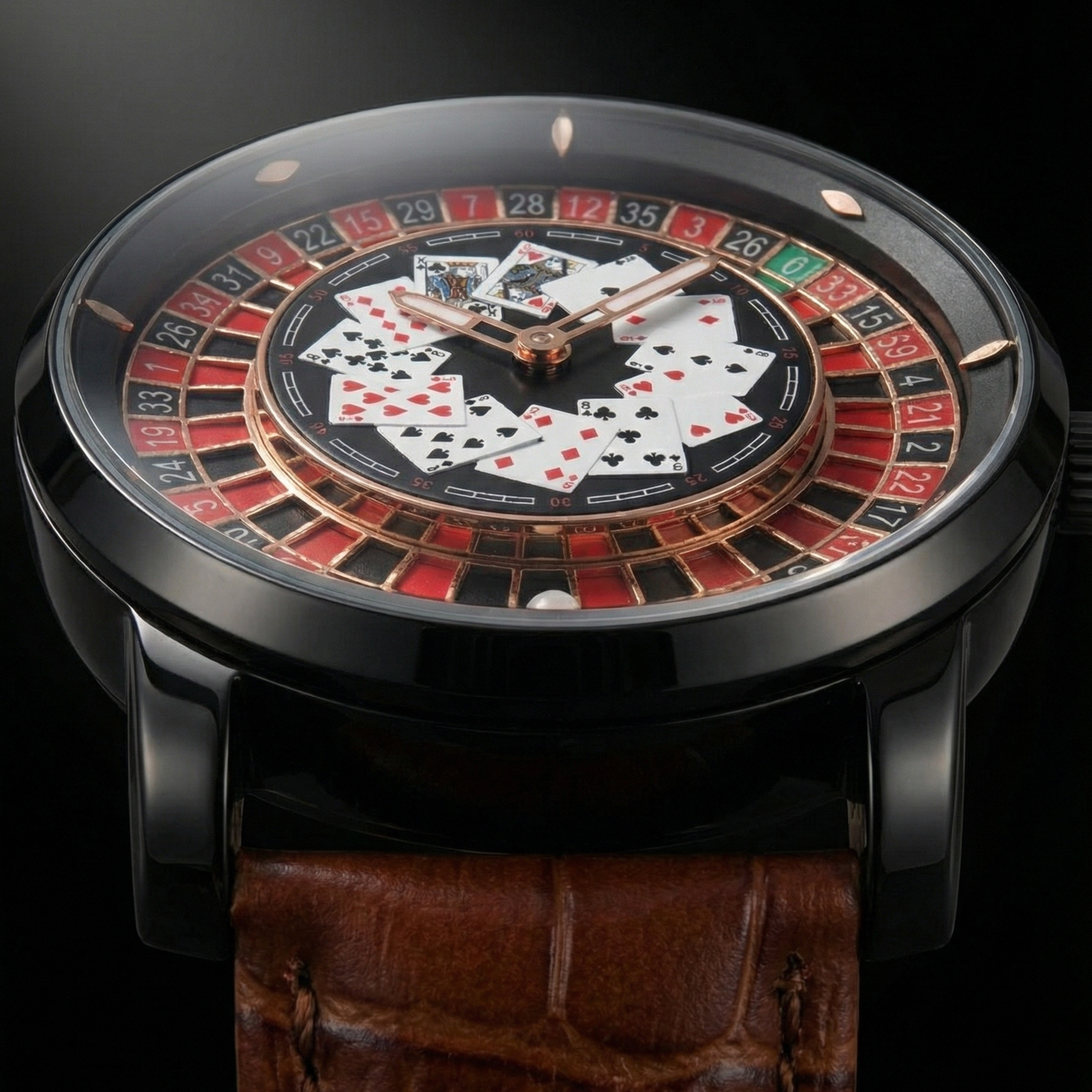 Casino v2 Poker Black Brown S