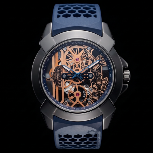 Raghunandan Black With Silicone Blue S