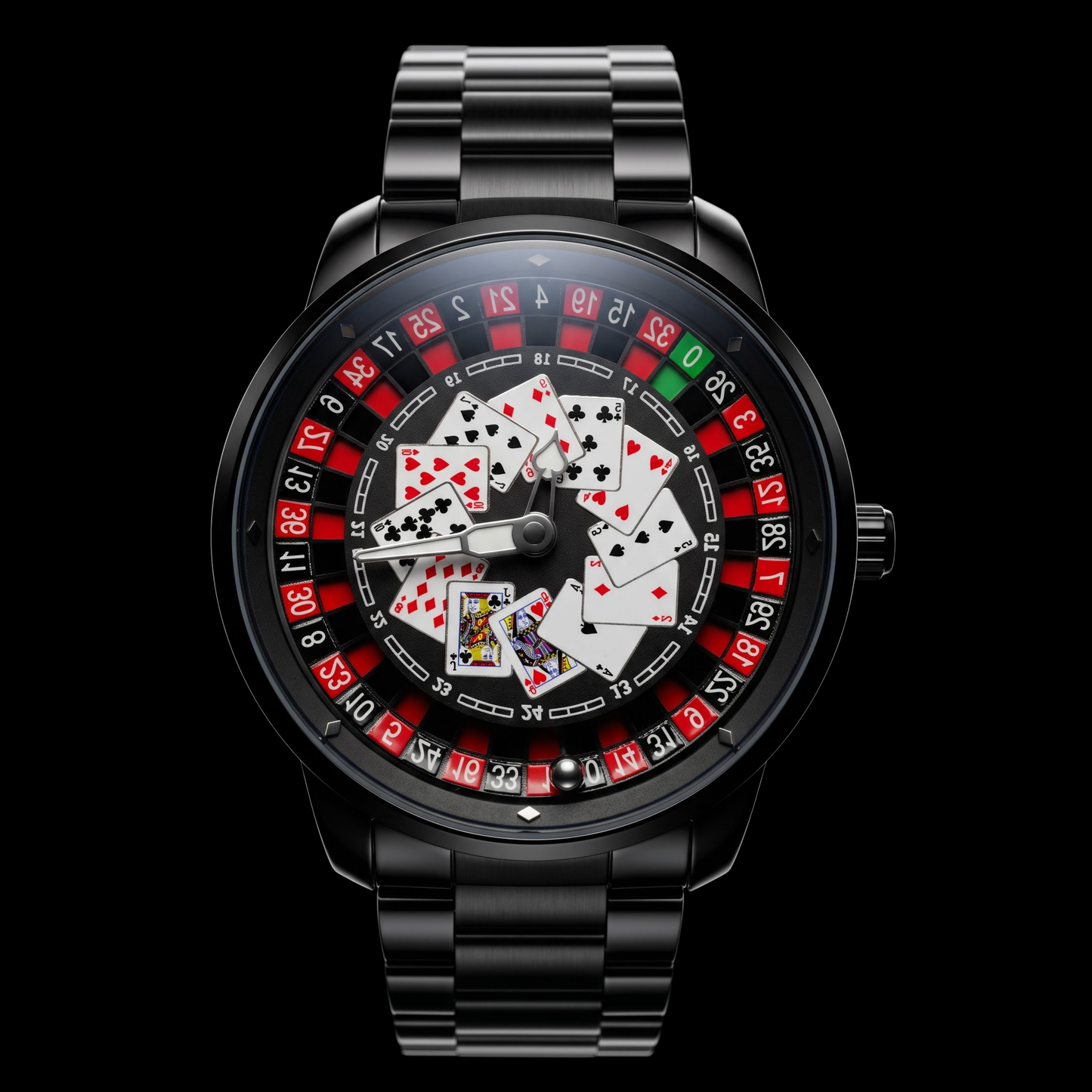 Casino Metal Poker Black