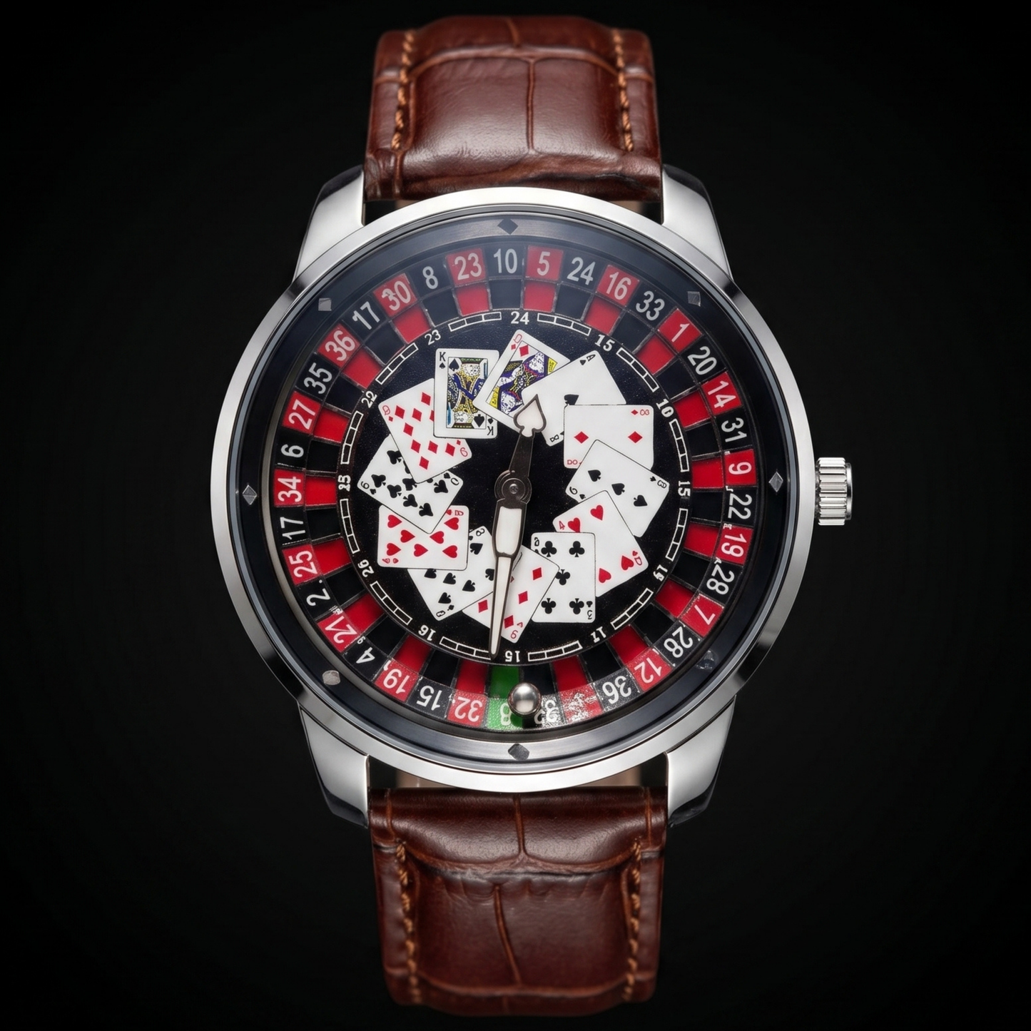 Casino Poker Chrome Brown S