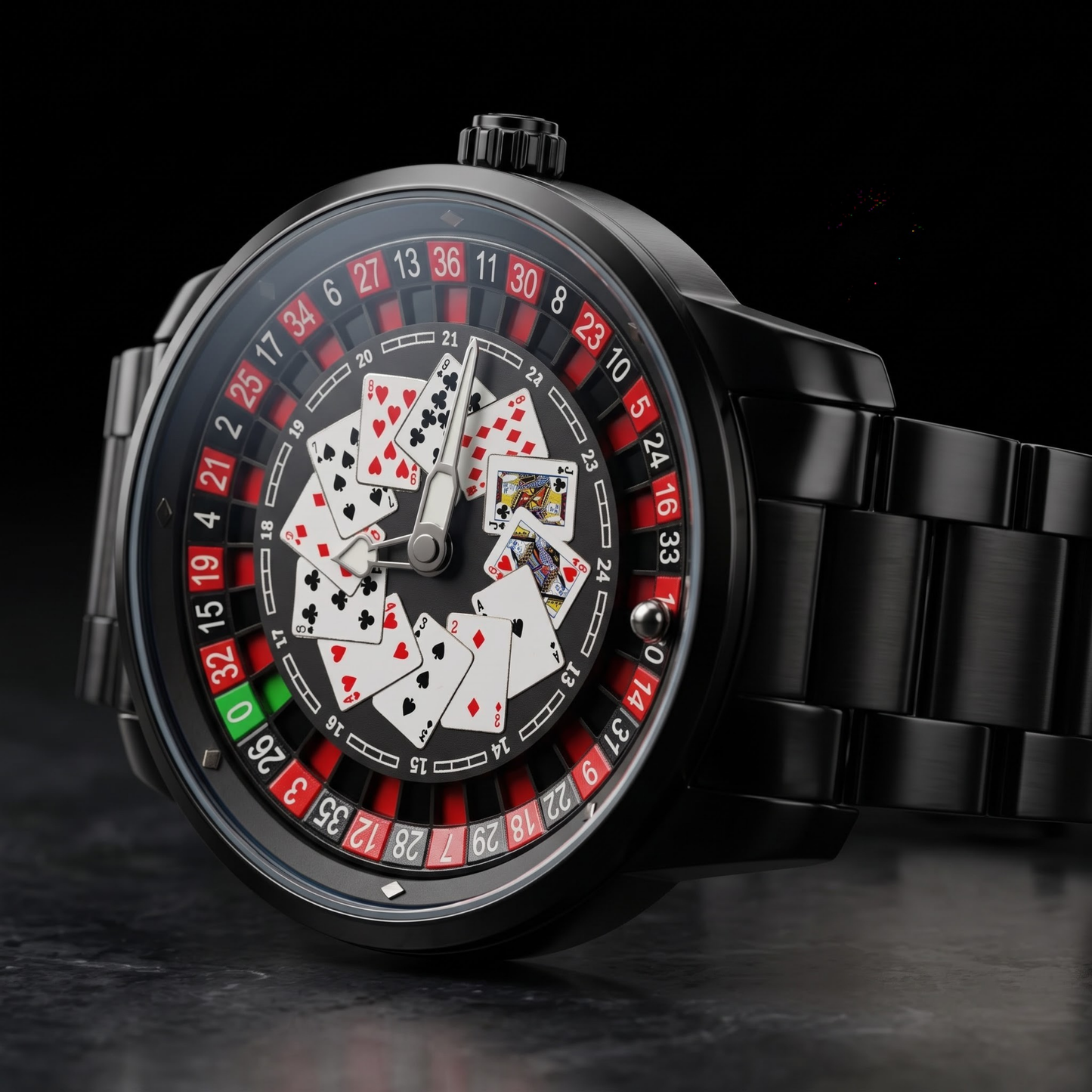 Casino Metal Poker Black