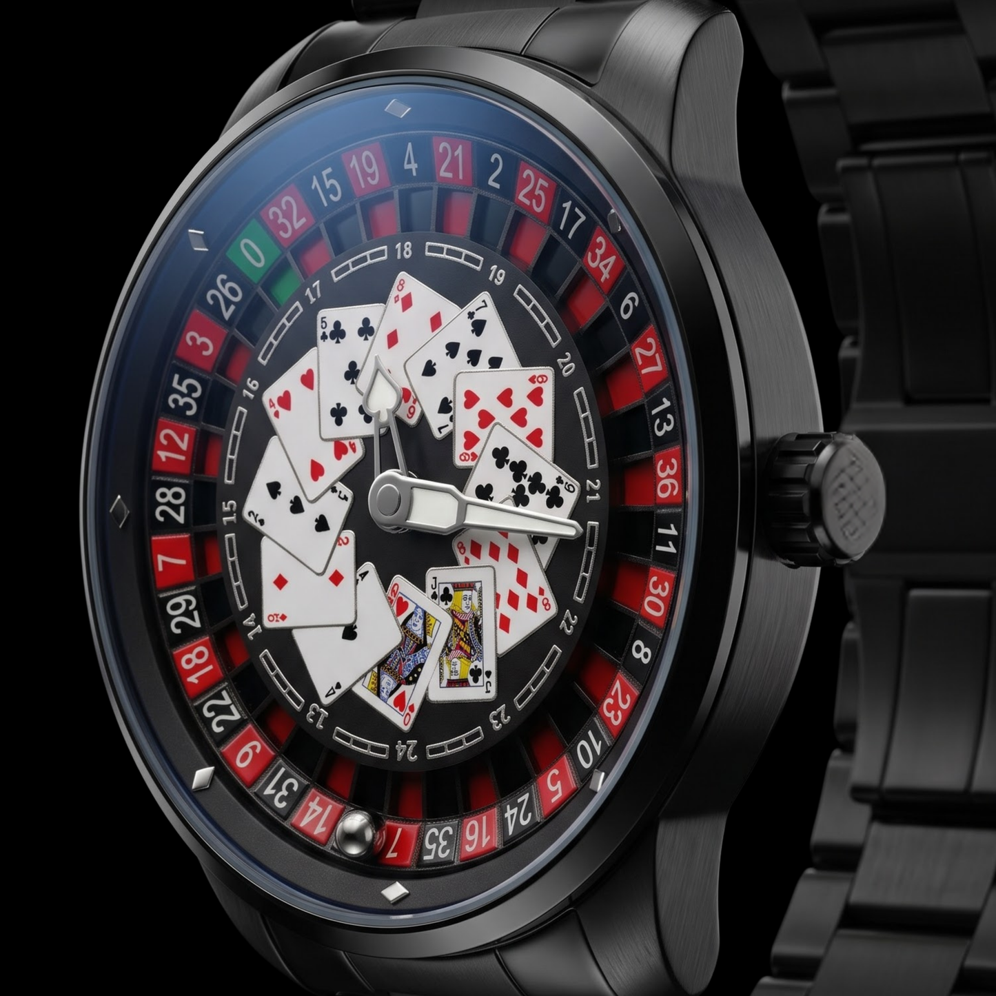 Casino Metal Poker Black
