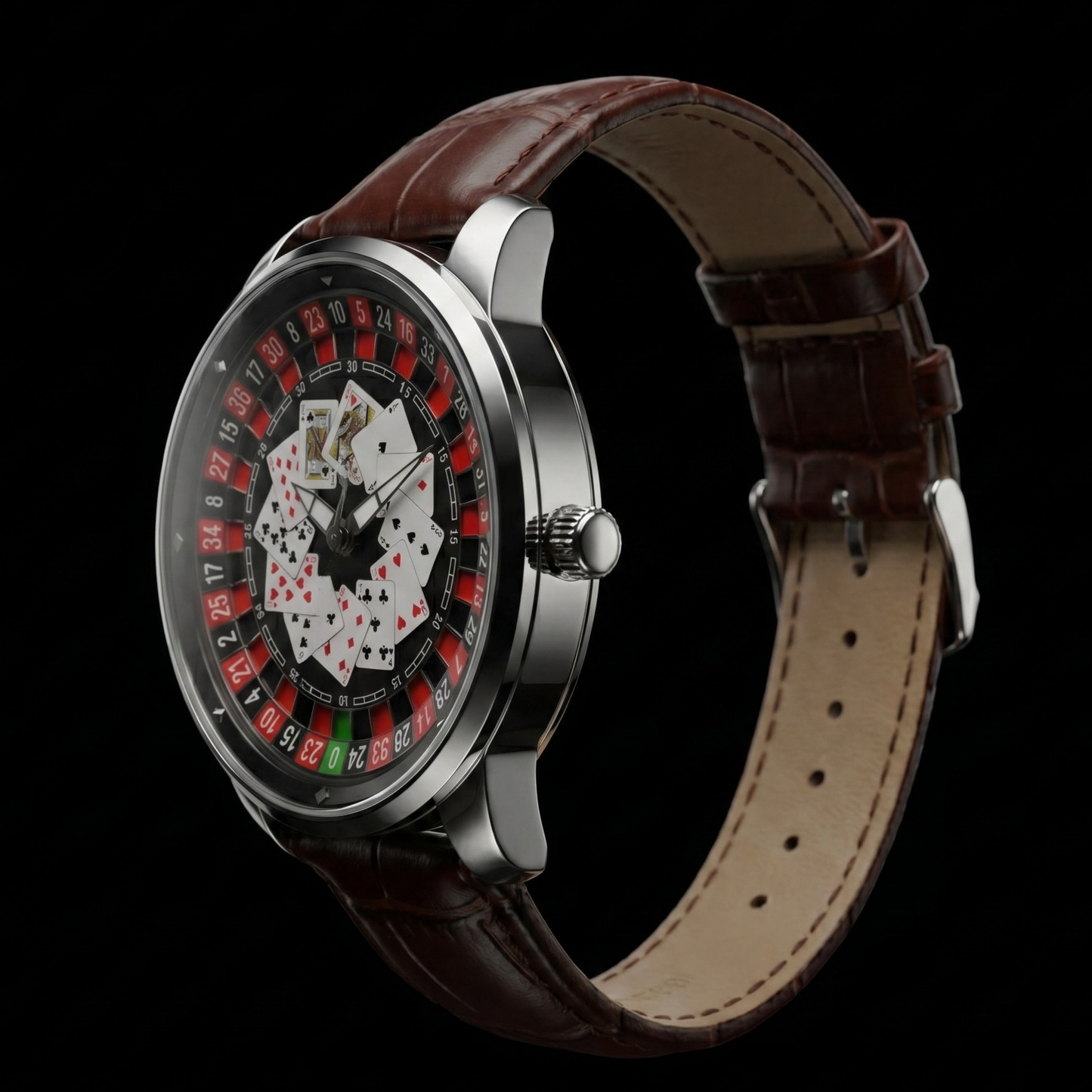 Casino Poker Chrome Brown S