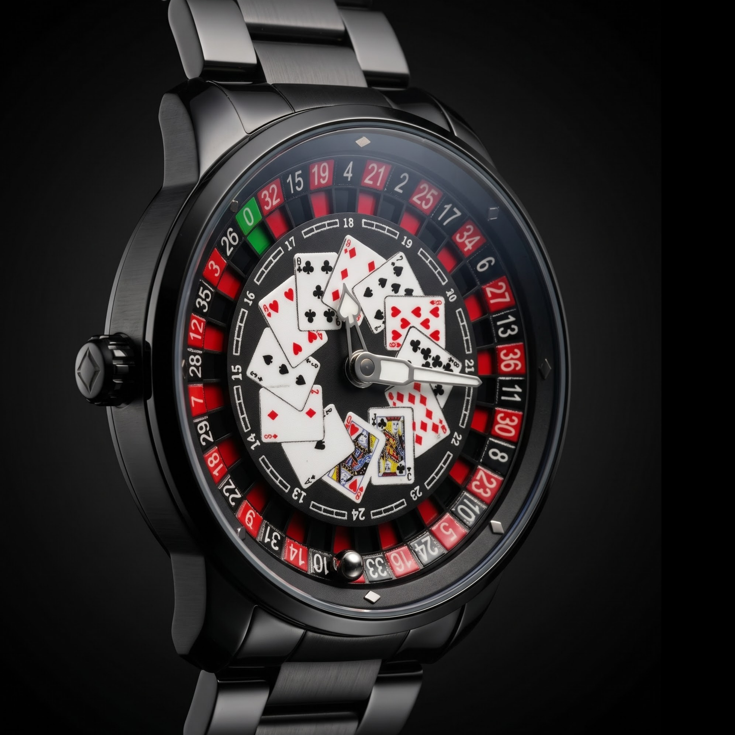 Casino Metal Poker Black
