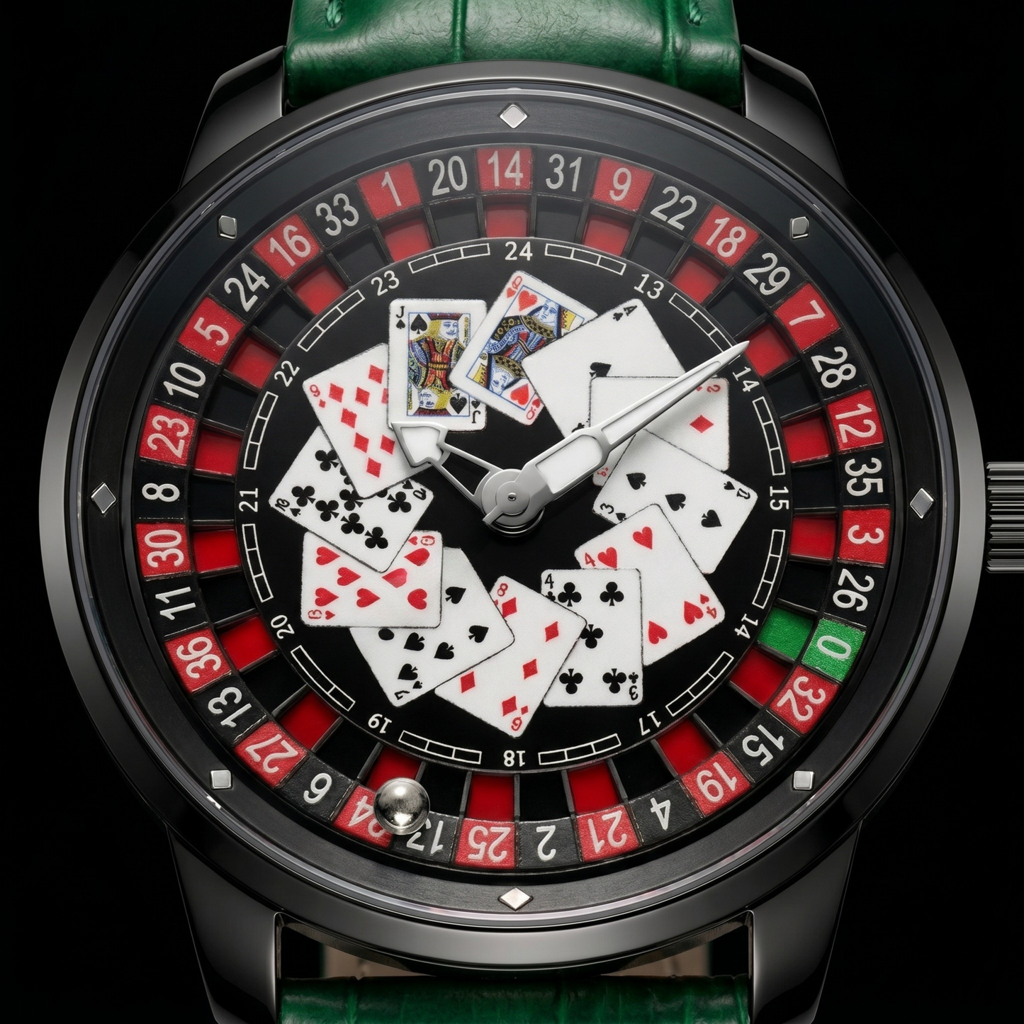 Casino V2 Poker Black Green S