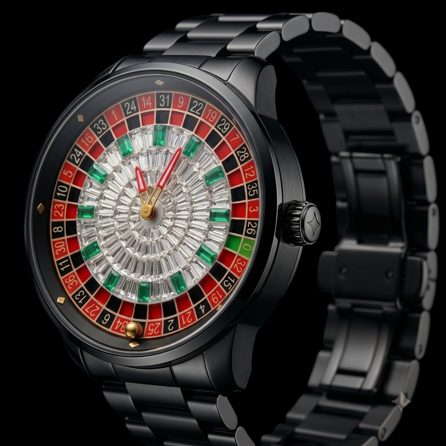 Casino Metal Diamond Black