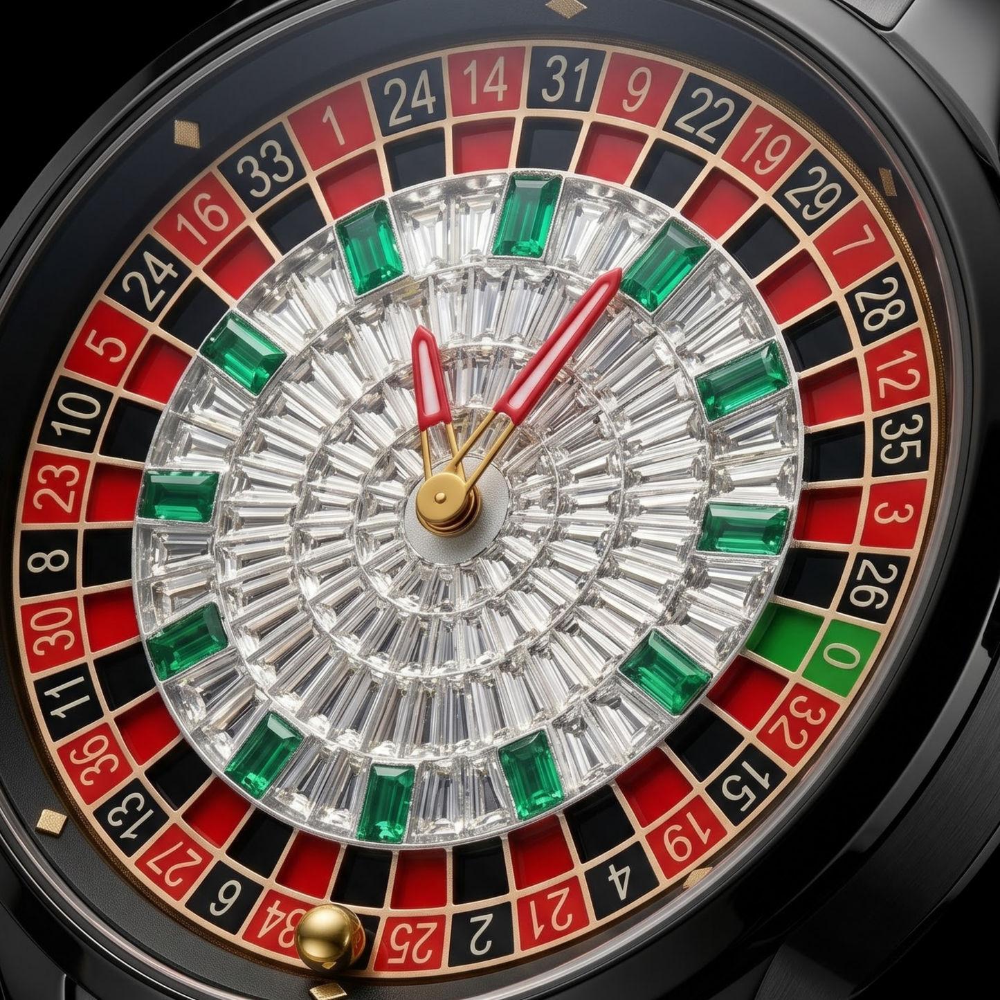 Casino Metal Diamond Black