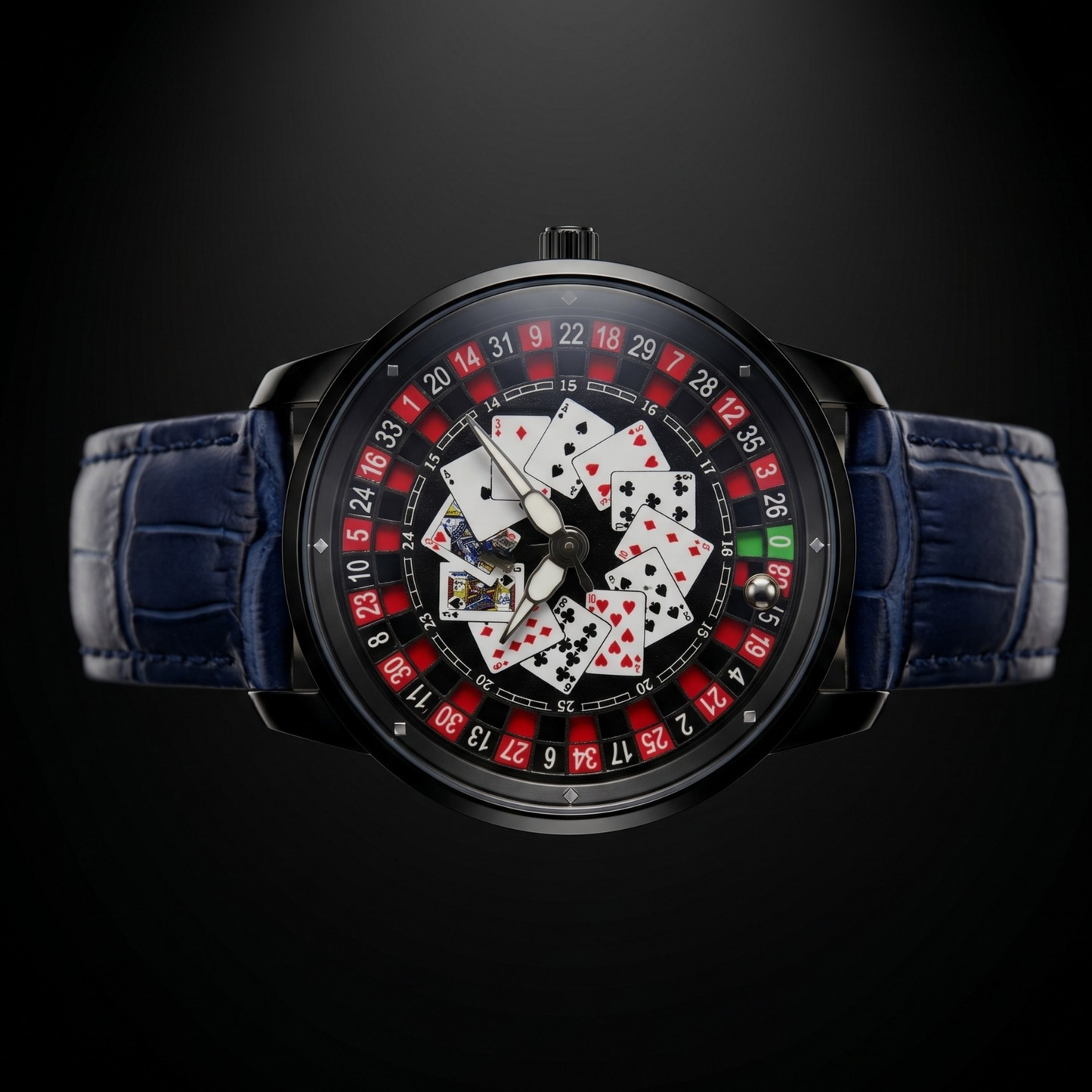 Casino V2 Poker Black Blue S