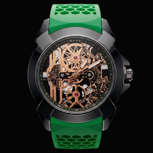 Raghunandan Black With Silicone Green S