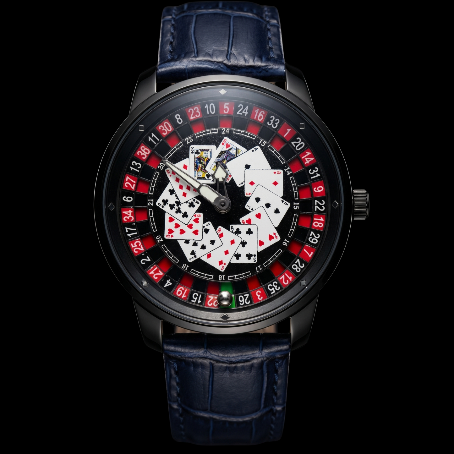 Casino V2 Poker Black Blue S