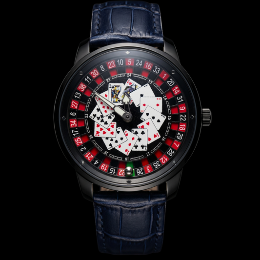 Casino V2 Poker Black Blue S