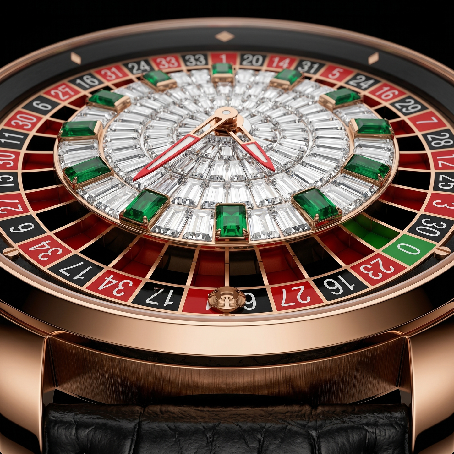 Casino V2 DIAMOND ROSE GOLD BLACK S