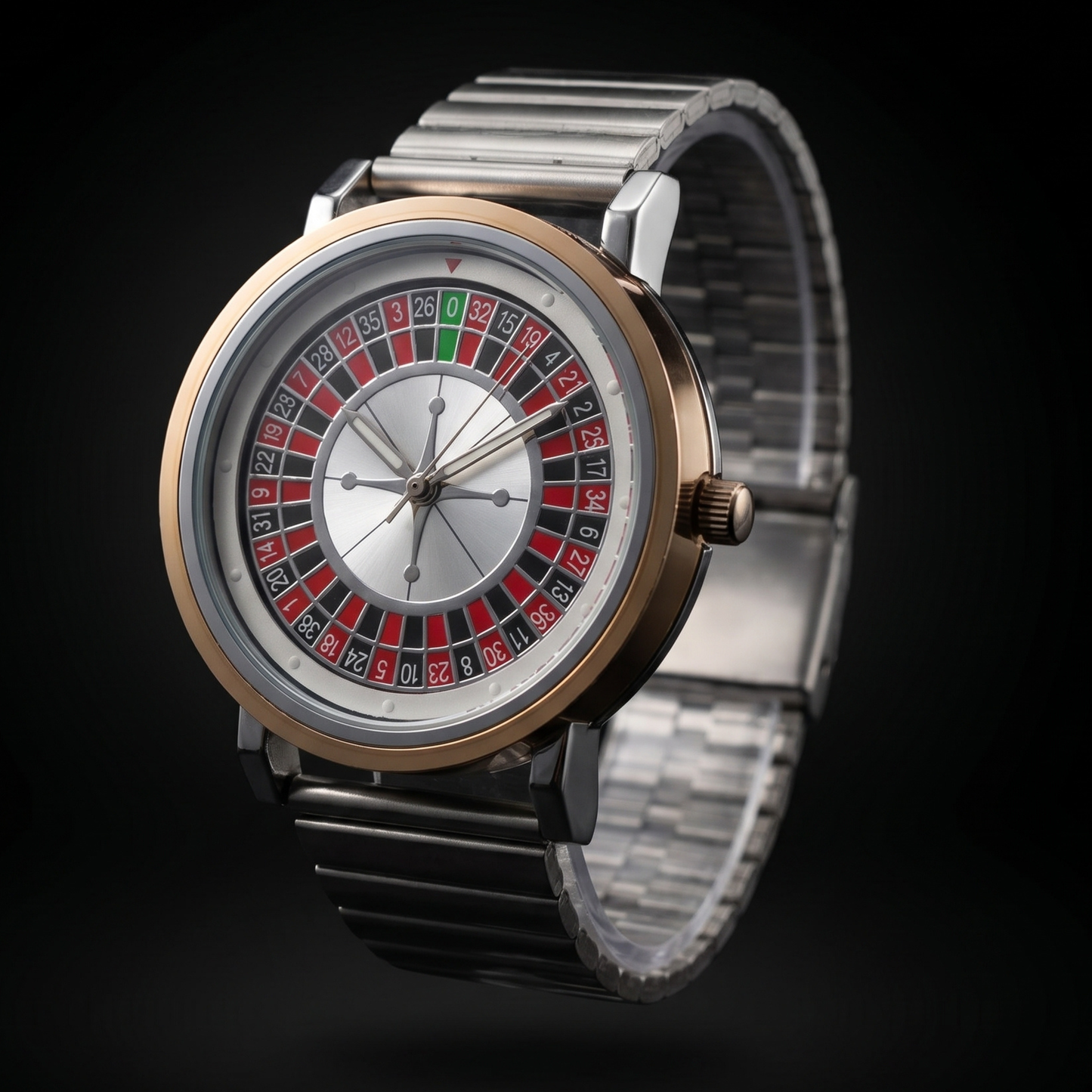 ROULETTE Silver With Gold Silver
