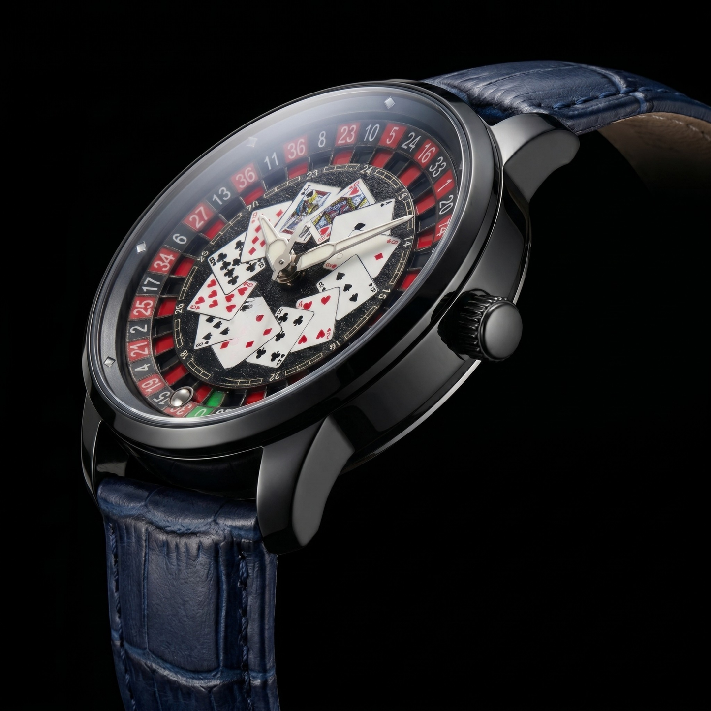 Casino V2 Poker Black Blue S