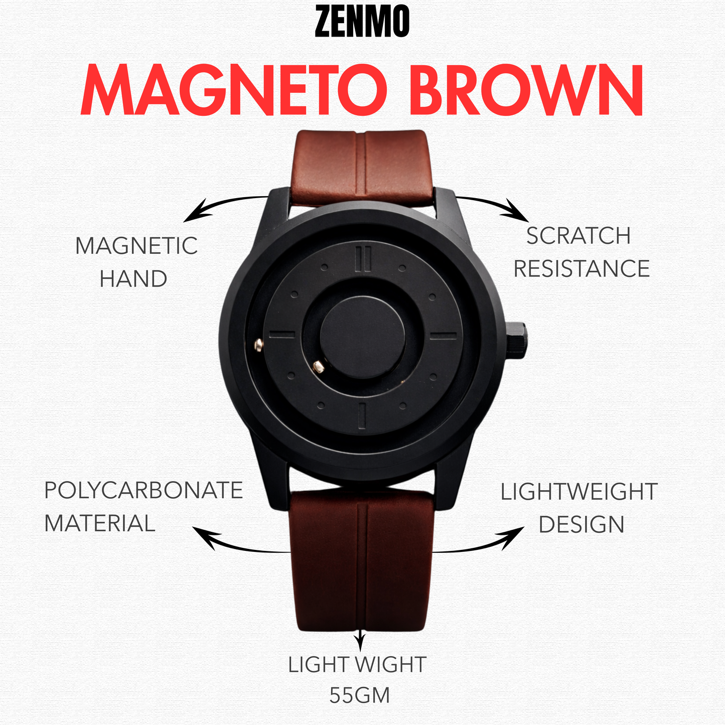 Magneto Brown Watch