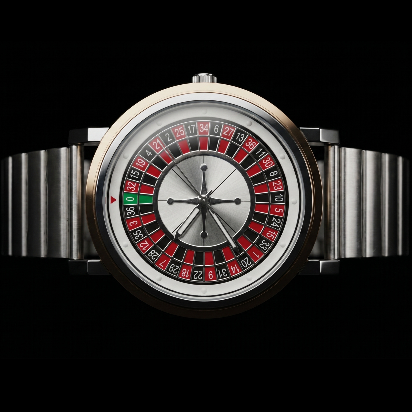 ROULETTE Silver With Gold Silver