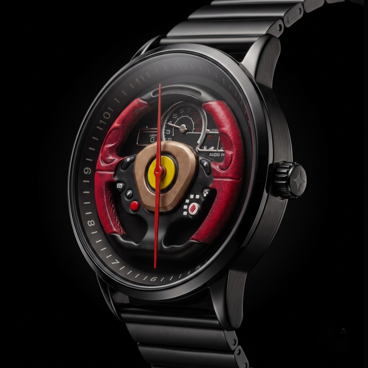 Enzo Red With Black