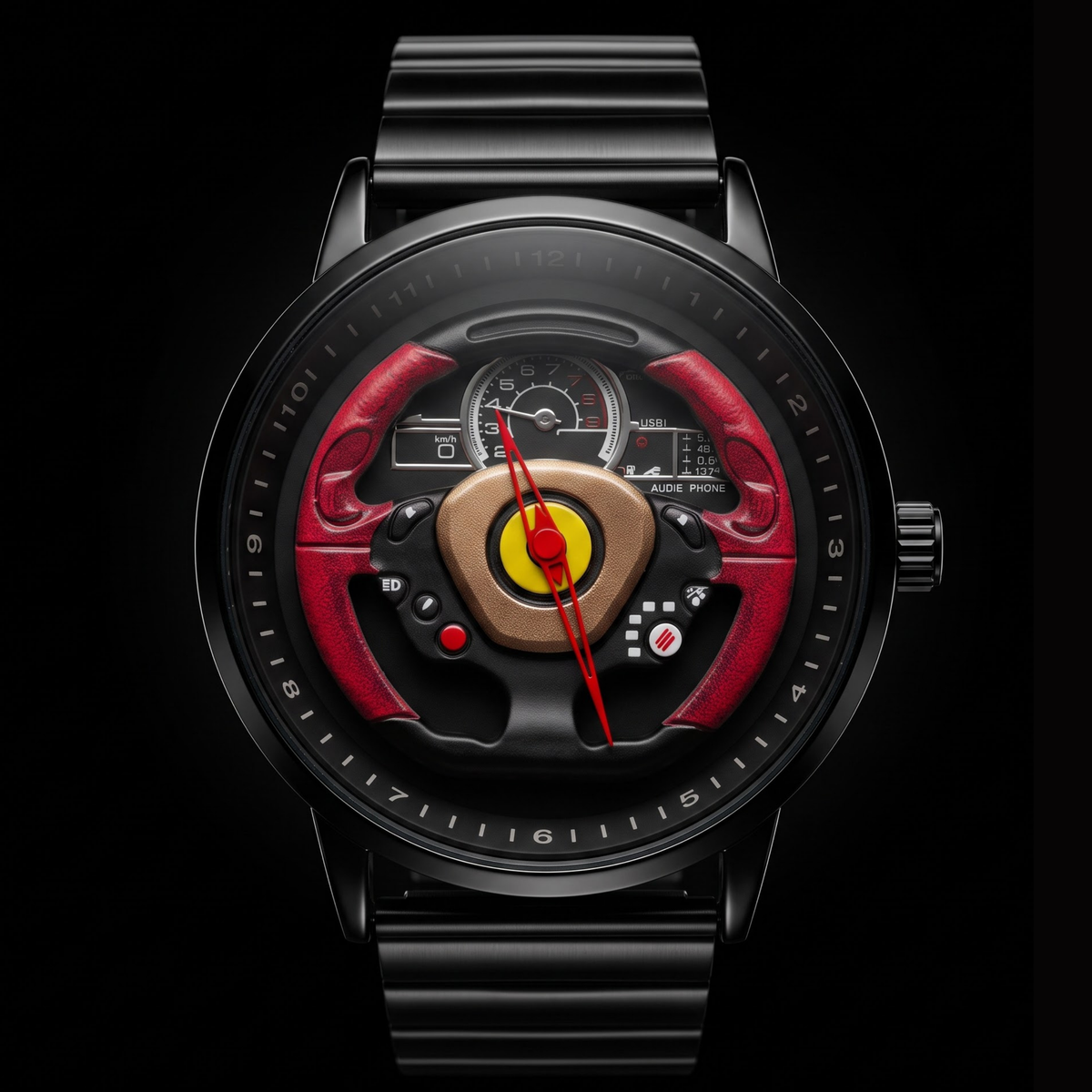 Enzo Red With Black